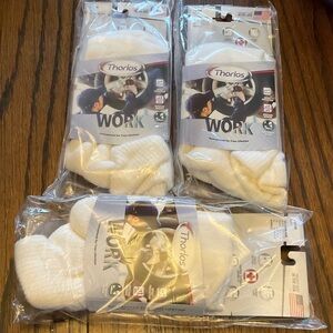 Thorlos White Athletic Work Socks for Men